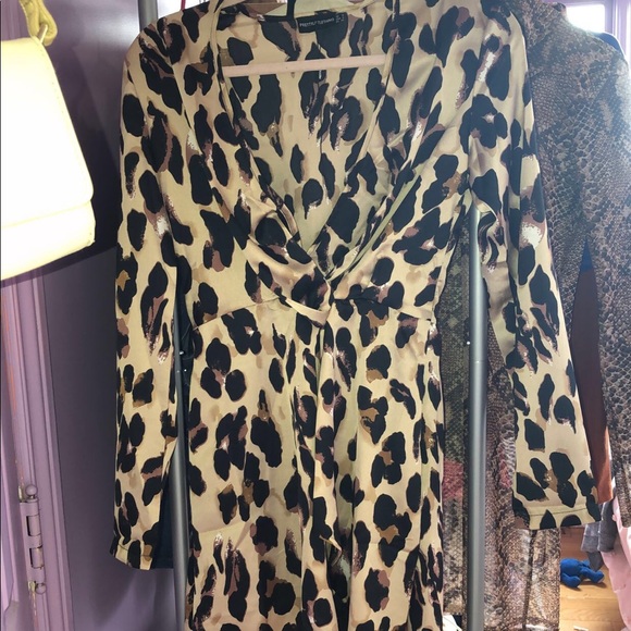 Pretty Little Thing cheetah print dress - Picture 2 of 3